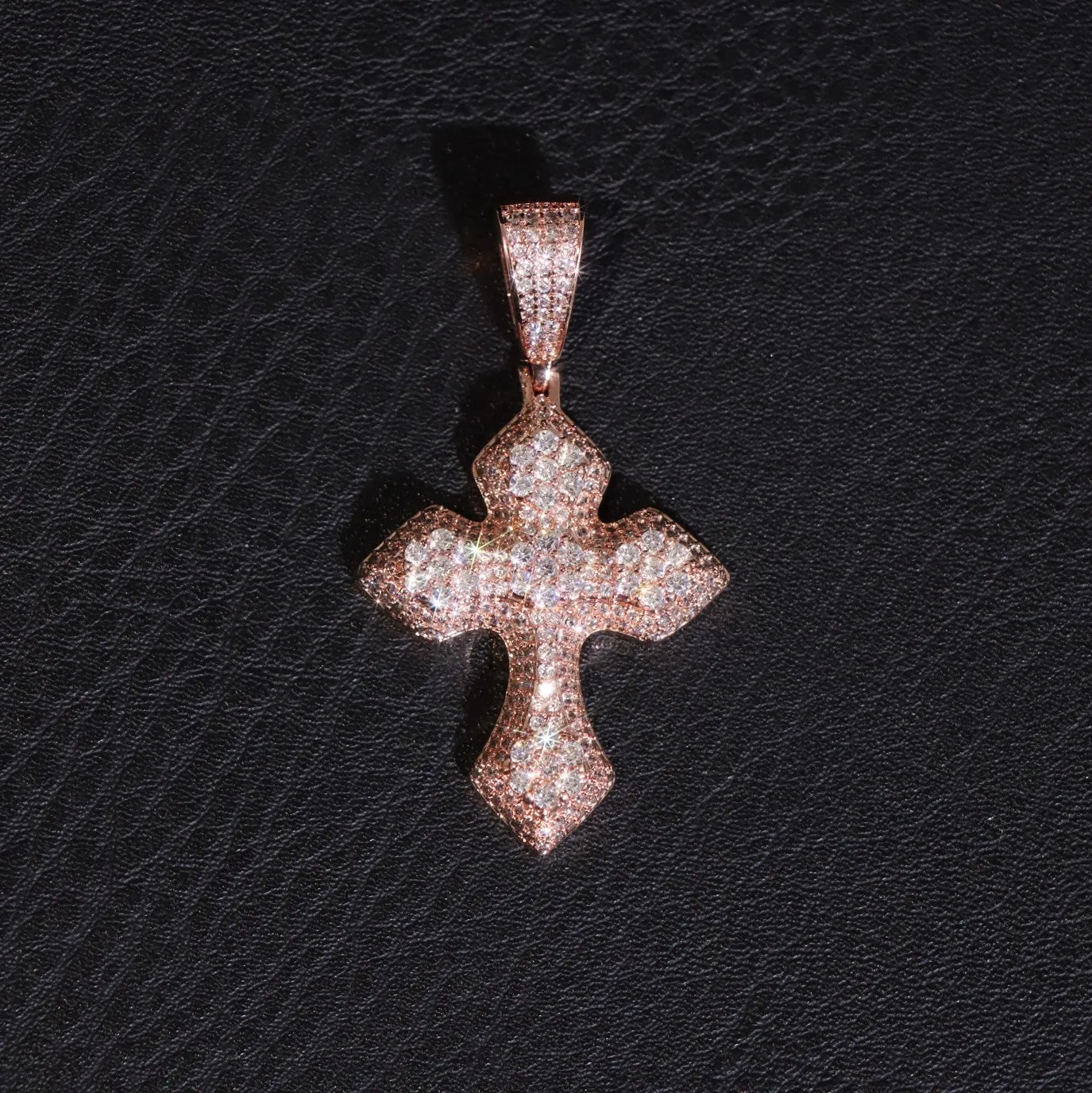 Moissanite Thick Gothic Pendant sold by Ghetluxe product image thumbnail 3