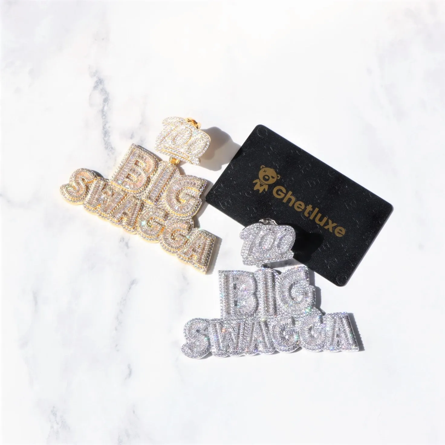 Baguette BIG SWAGGA Pendant sold by Ghetluxe product image thumbnail 3