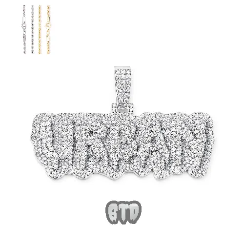 Custom Layered Drip Letter Pendant sold by Ghetluxe