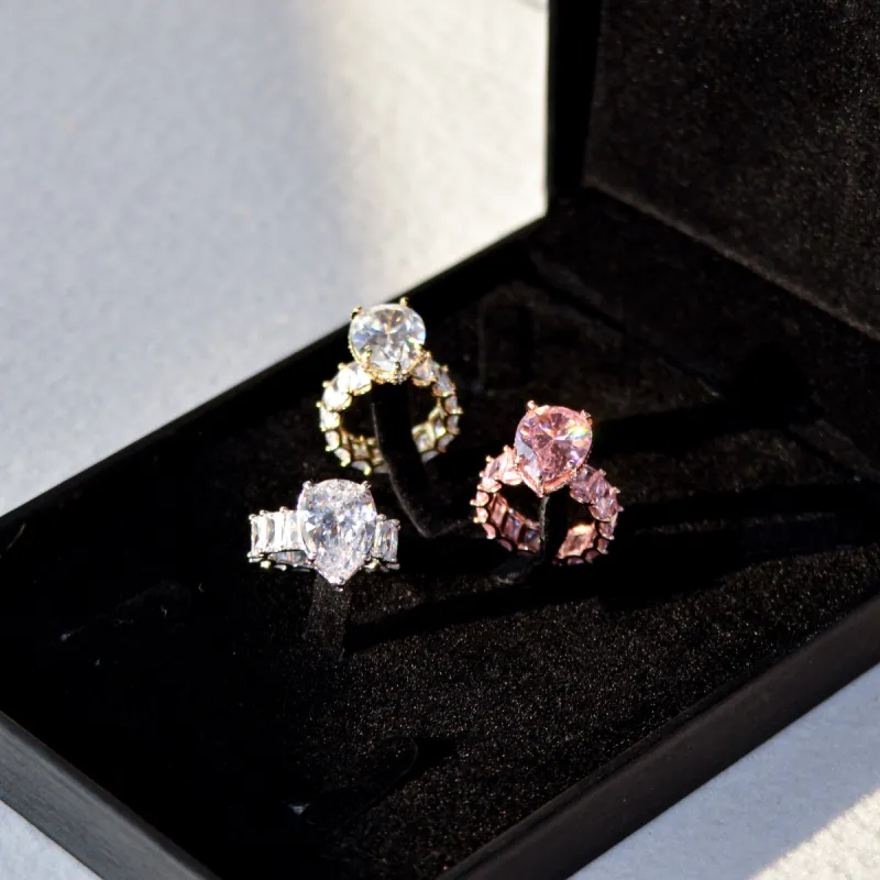 Pear Cut Eternity Band Ring sold by Ghetluxe