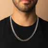10mm Cuban Link Chain in White Gold sold by Ghetluxe