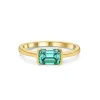 East West Solitaire Emerald Cut Diamond Ring sold by Ghetluxe