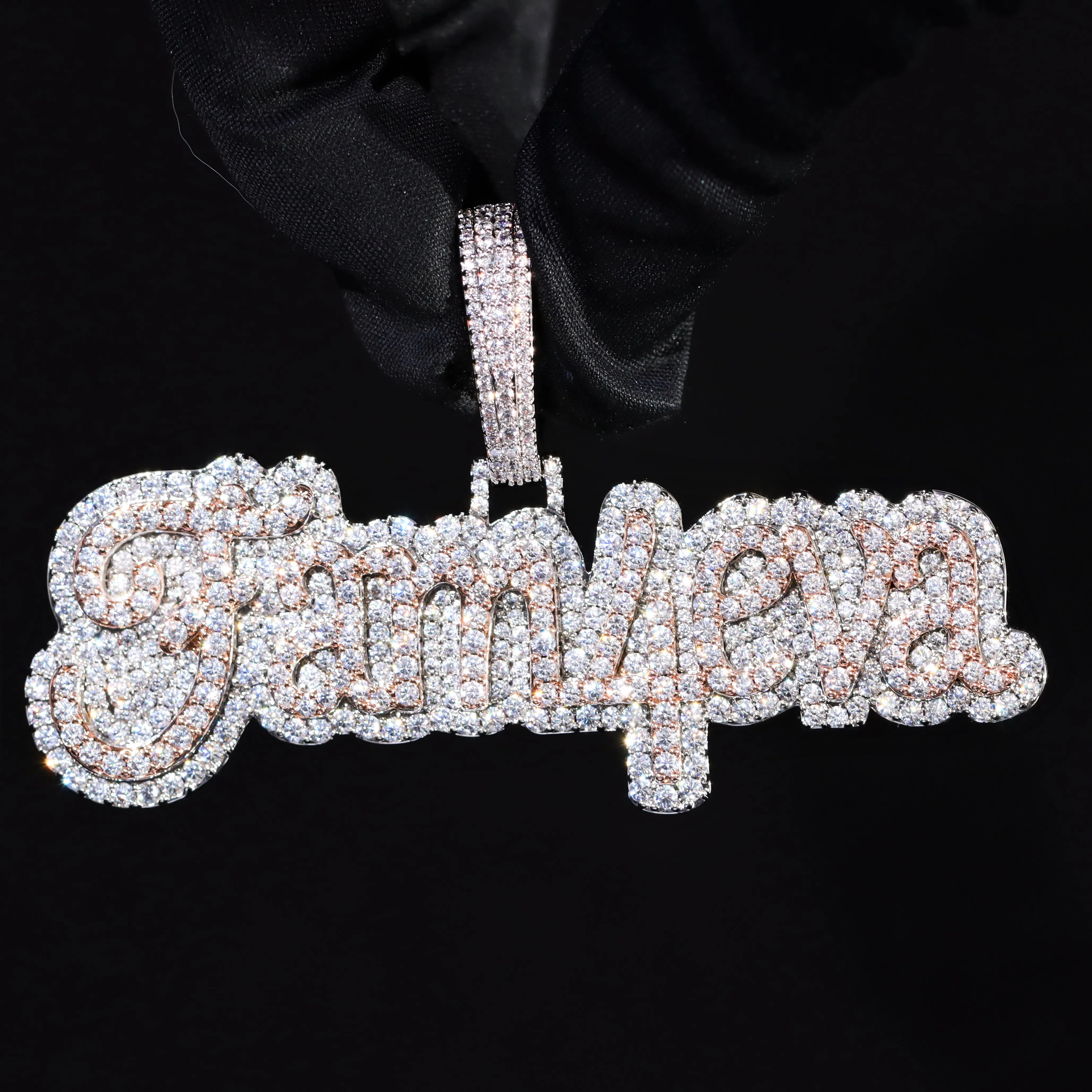 Iced Two-Tone Fam4eva Pendant sold by Ghetluxe product image thumbnail 2
