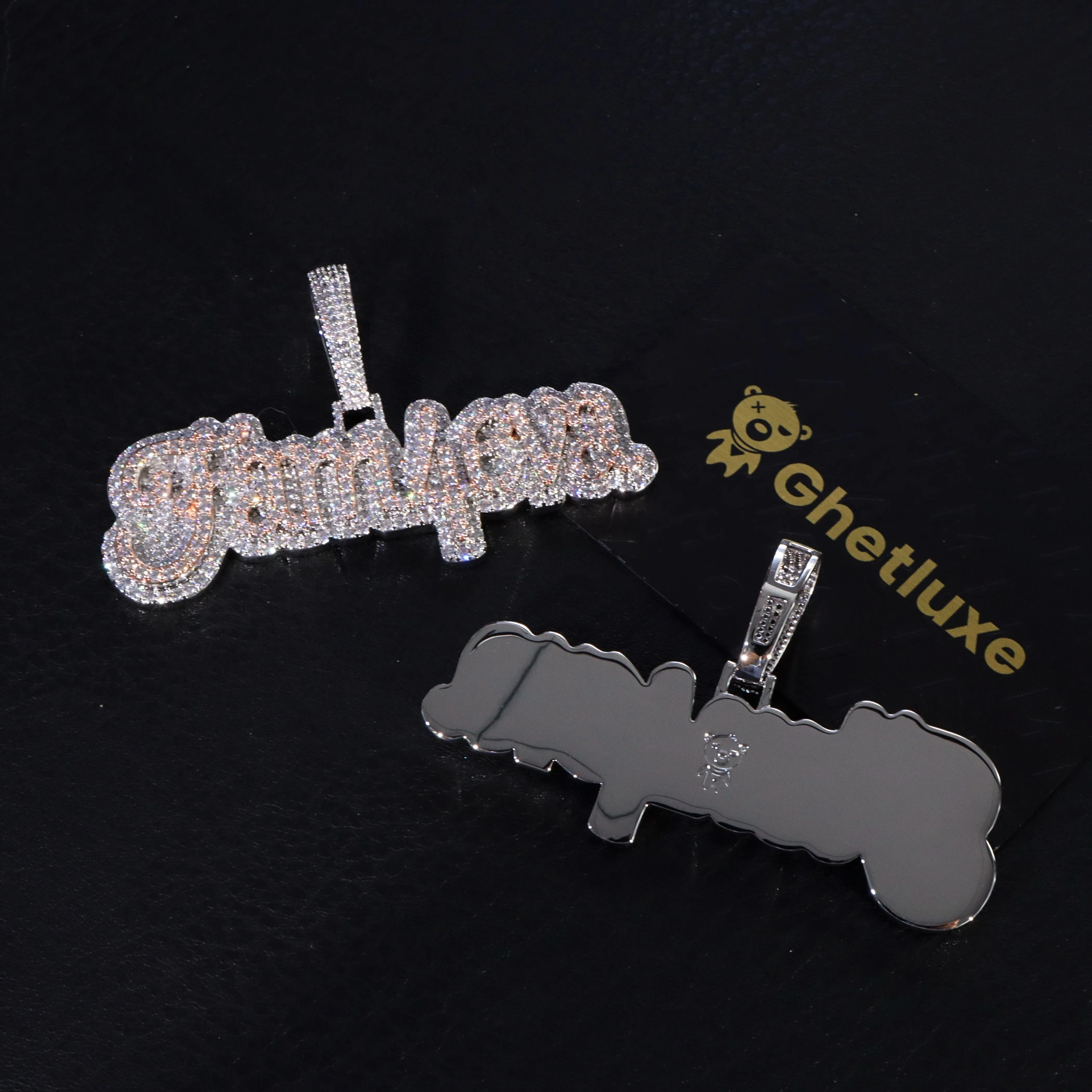 Iced Two-Tone Fam4eva Pendant sold by Ghetluxe product image thumbnail 3
