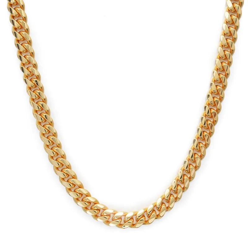 10mm Cuban Link Chain in 18K Gold sold by Ghetluxe
