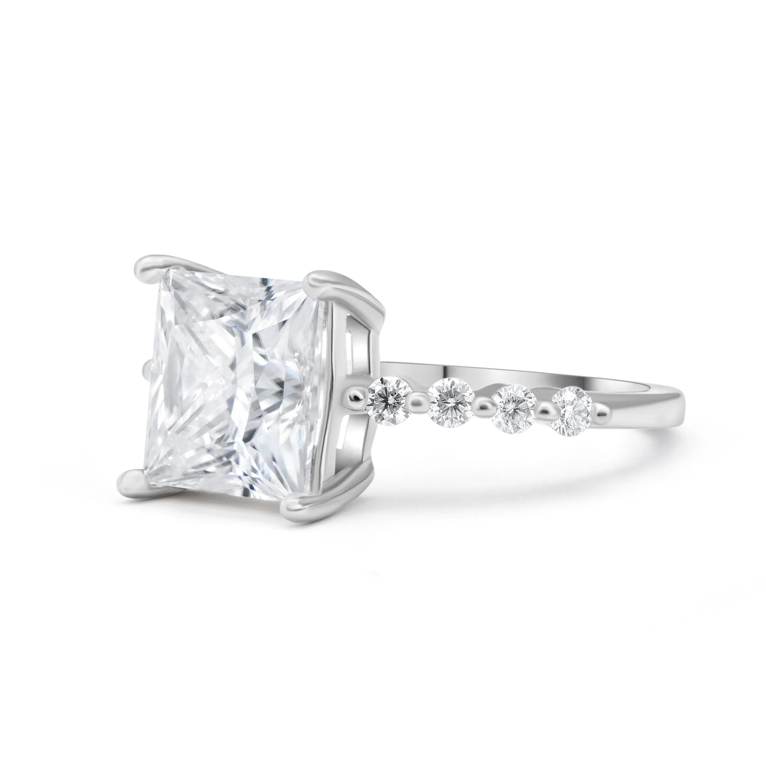 Luxe Princess Cut Moissanite Ring sold by Ghetluxe product image thumbnail 2