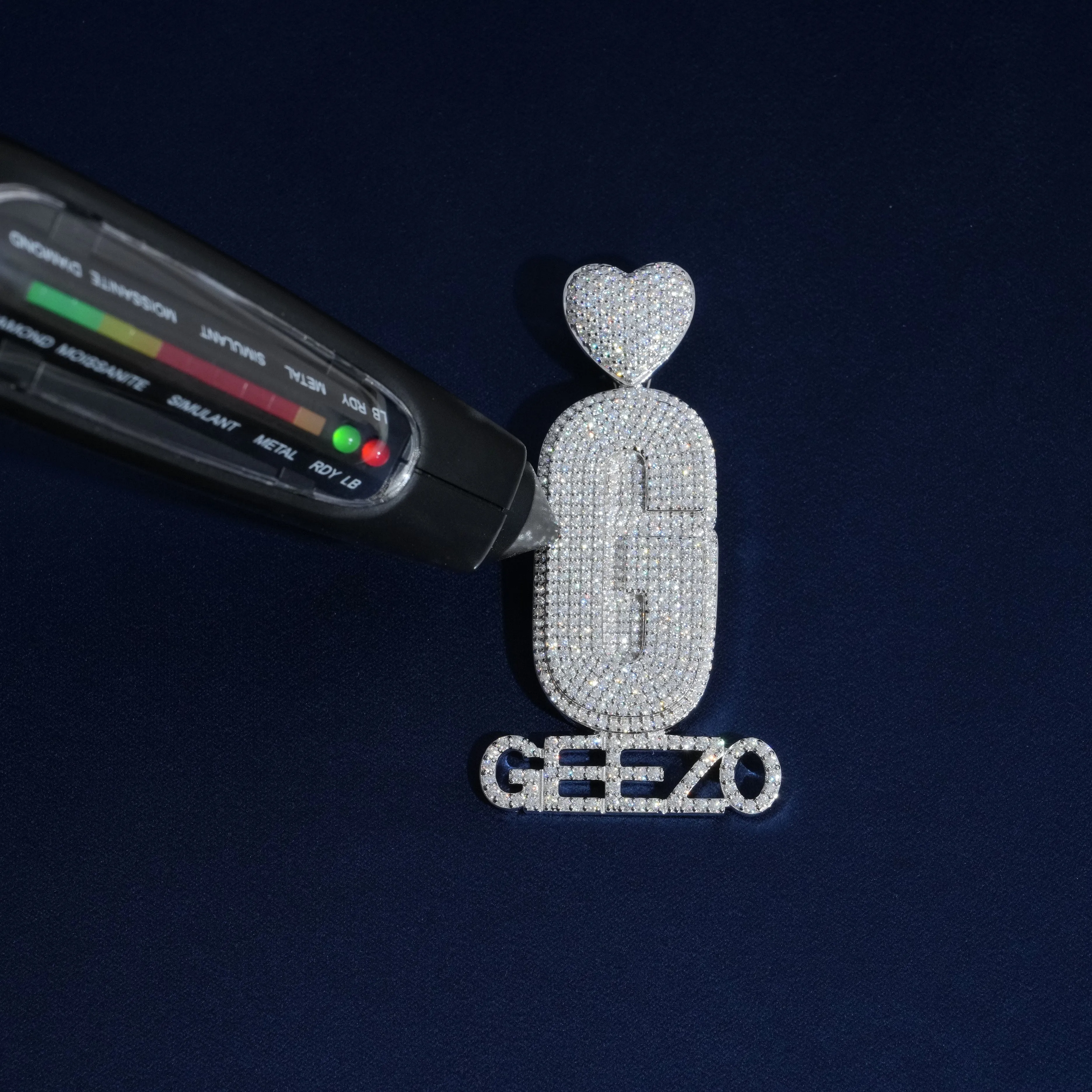 Diamond Custom Monogram Name Pendant sold by Ghetluxe product image thumbnail 5