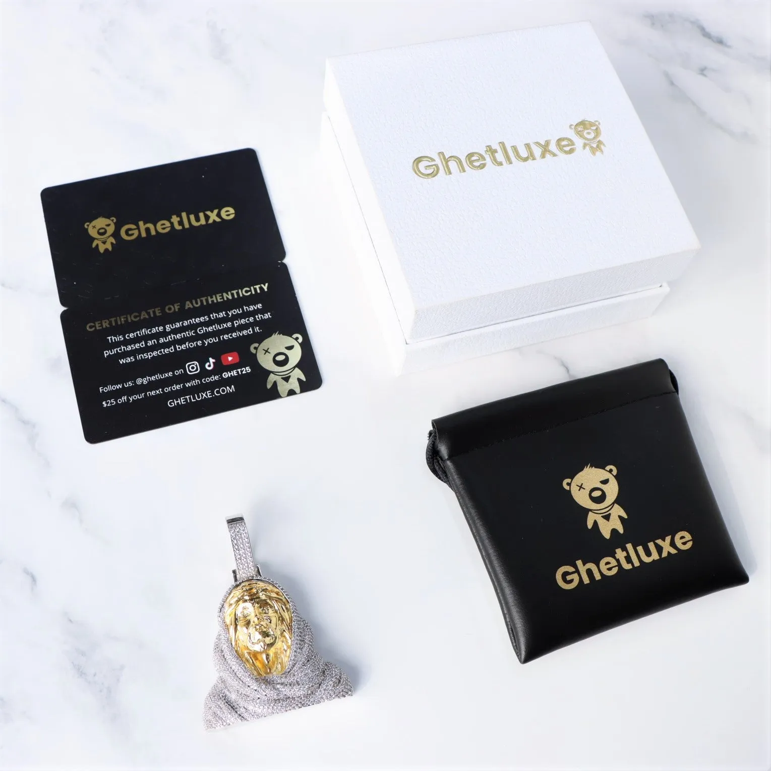 3D Iced Jesus Pendant sold by Ghetluxe product image thumbnail 4