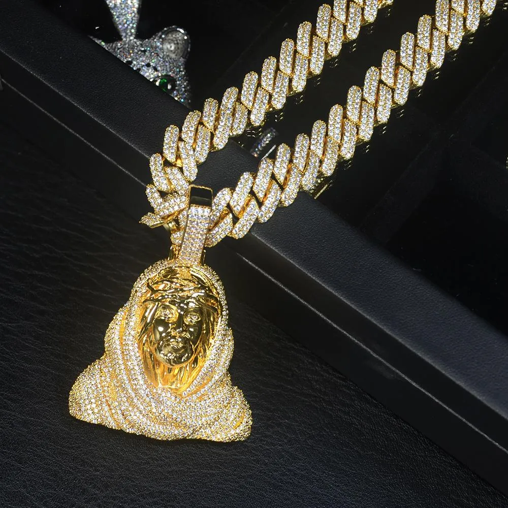 3D Iced Jesus Pendant sold by Ghetluxe product image thumbnail 3