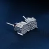 Round Micro Pave Moissanite Stud Earrings sold by Ghetluxe