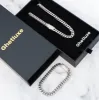 8mm Plain White Gold Cuban Link Chain+Bracelet with Moissanite Box Clasp sold by Ghetluxe