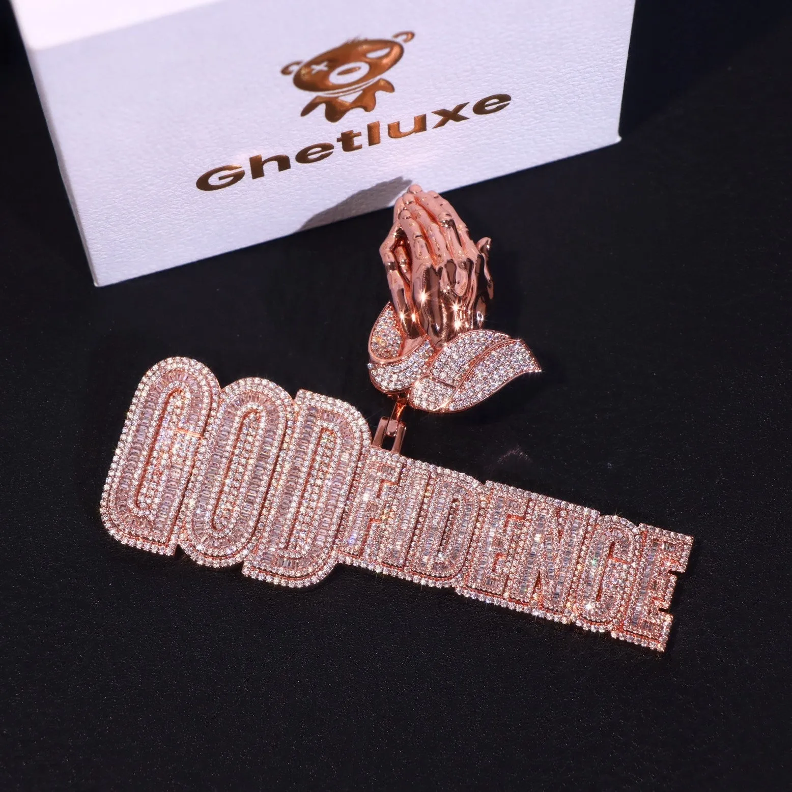 Baguette GOD fidence Pendant sold by Ghetluxe product image thumbnail 4