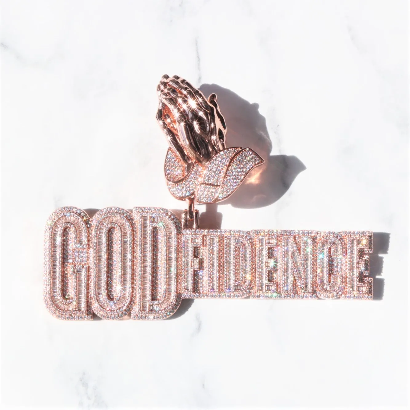 Baguette GOD fidence Pendant sold by Ghetluxe product image thumbnail 5