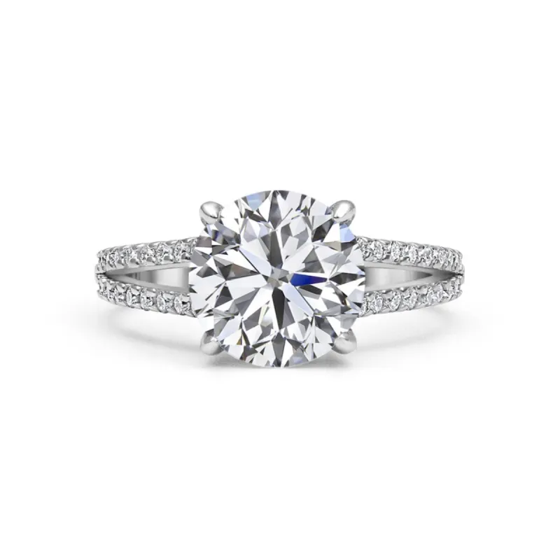 Accent Round Cut Moissanite Ring sold by Ghetluxe