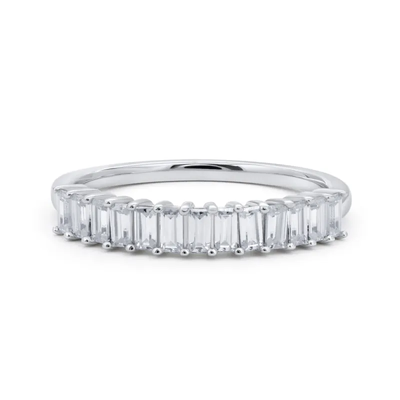 13 Stone Emerald Cut Diamond Ring sold by Ghetluxe
