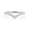 V-Contour Diamond Wedding Band sold by Ghetluxe