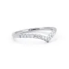 V-Contour Diamond Wedding Band sold by Ghetluxe