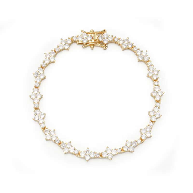 3MM Honeycomb Tennis Bracelet sold by Ghetluxe