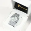 45mm Full Iced Watch in White Gold sold by Ghetluxe