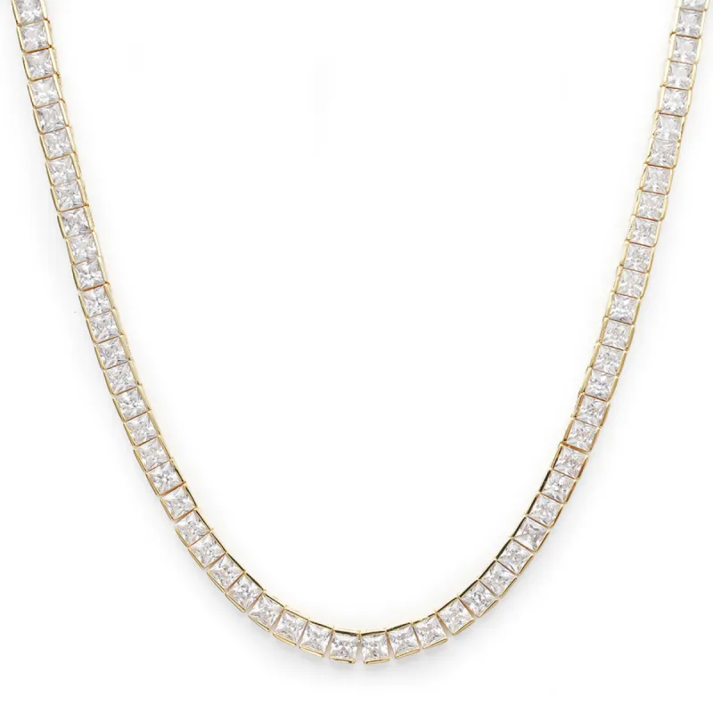 4.5mm Square Cut Diamond Tennis Chain sold by Ghetluxe