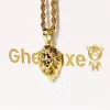 Micro Roaring Lion Pendant in Sterling Silver sold by Ghetluxe