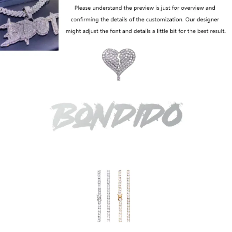 Fully Iced Trendy Custom Name Pendant sold by Ghetluxe