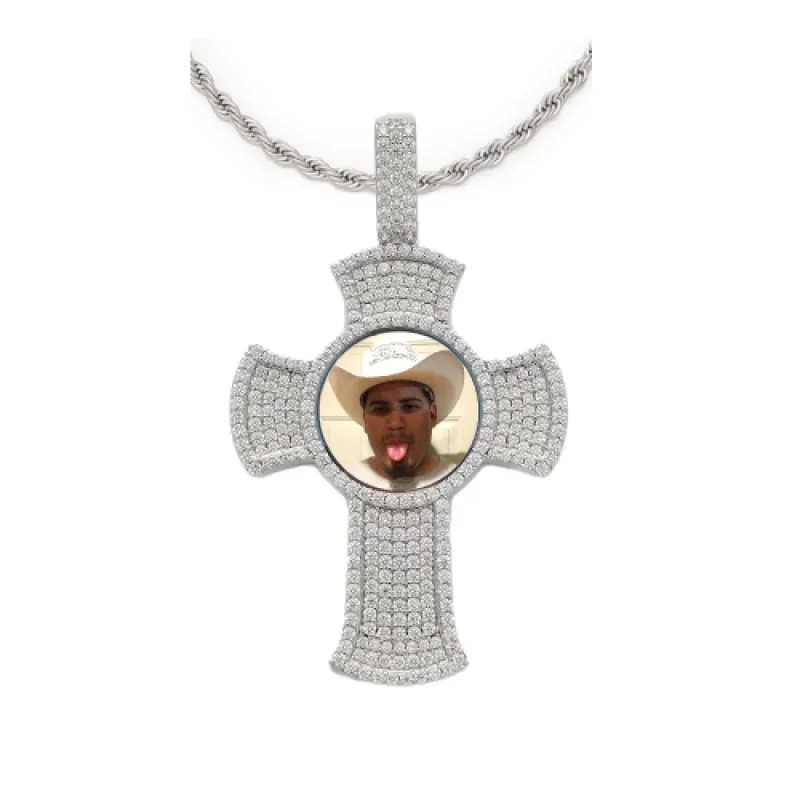 Cross Custom Photo Pendant sold by Ghetluxe
