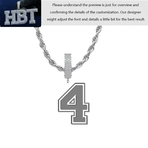 VVS Moissanite Custom Name Pendant in Sterling Silver sold by Ghetluxe