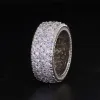 5 Layers Moissanite Ring Band sold by Ghetluxe