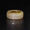 5 Layers Moissanite Ring Band sold by Ghetluxe