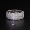 5 Layers Moissanite Ring Band sold by Ghetluxe