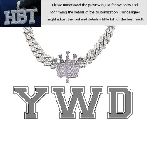 VVS Moissanite Custom Name Pendant in Sterling Silver sold by Ghetluxe