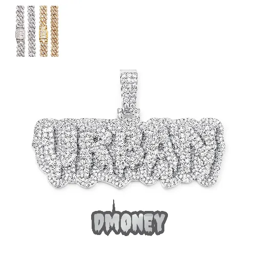 Custom Layered Drip Letter Pendant sold by Ghetluxe