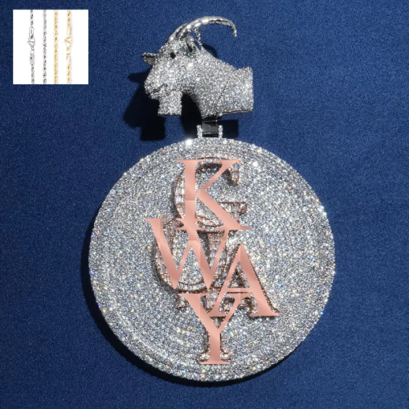 "GOAT" Custom Disc Pendant sold by Ghetluxe