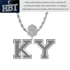 VVS Moissanite Custom Name Pendant in Sterling Silver sold by Ghetluxe
