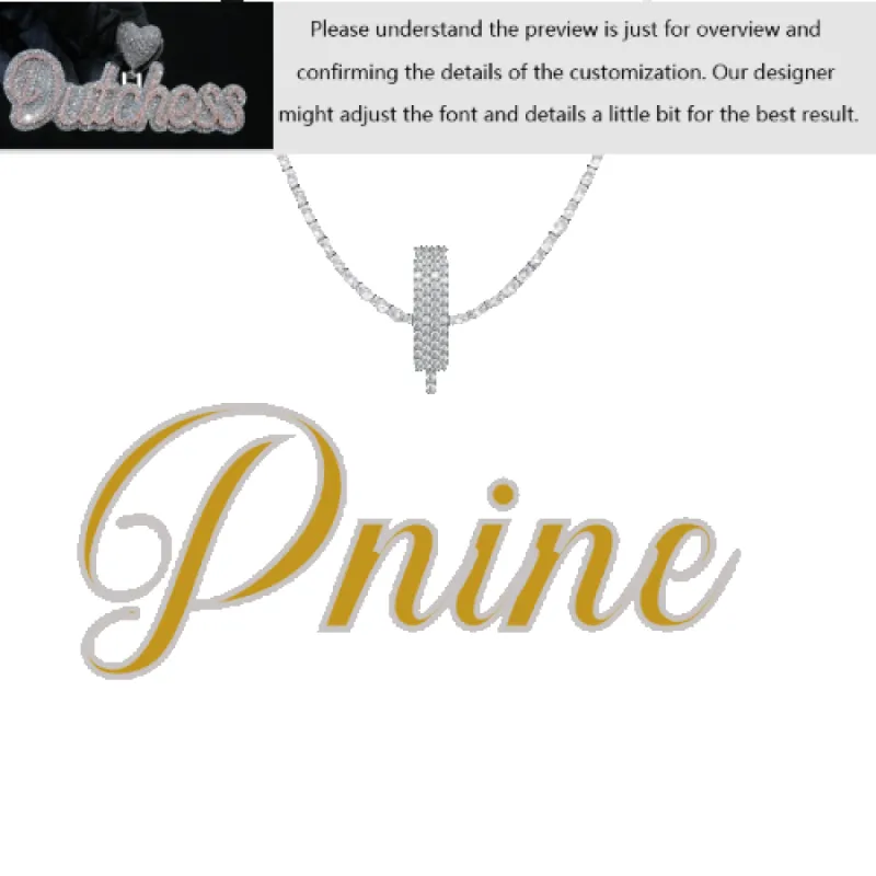 Custom Layered Handwriting Letter Pendant sold by Ghetluxe