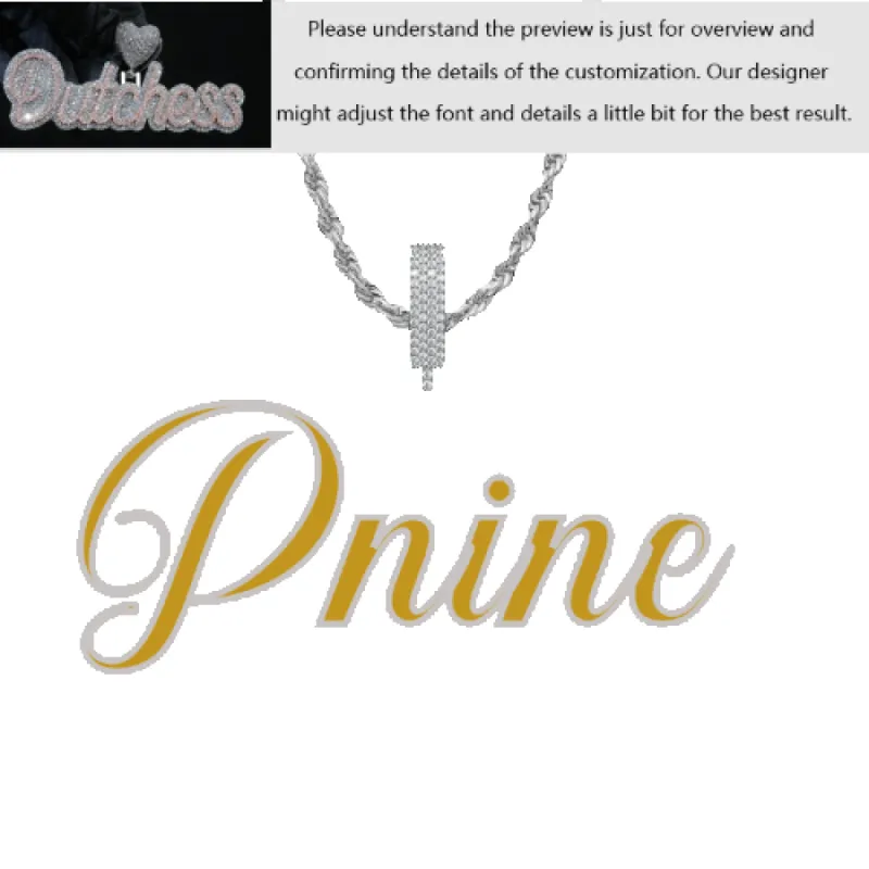 Custom Layered Handwriting Letter Pendant sold by Ghetluxe