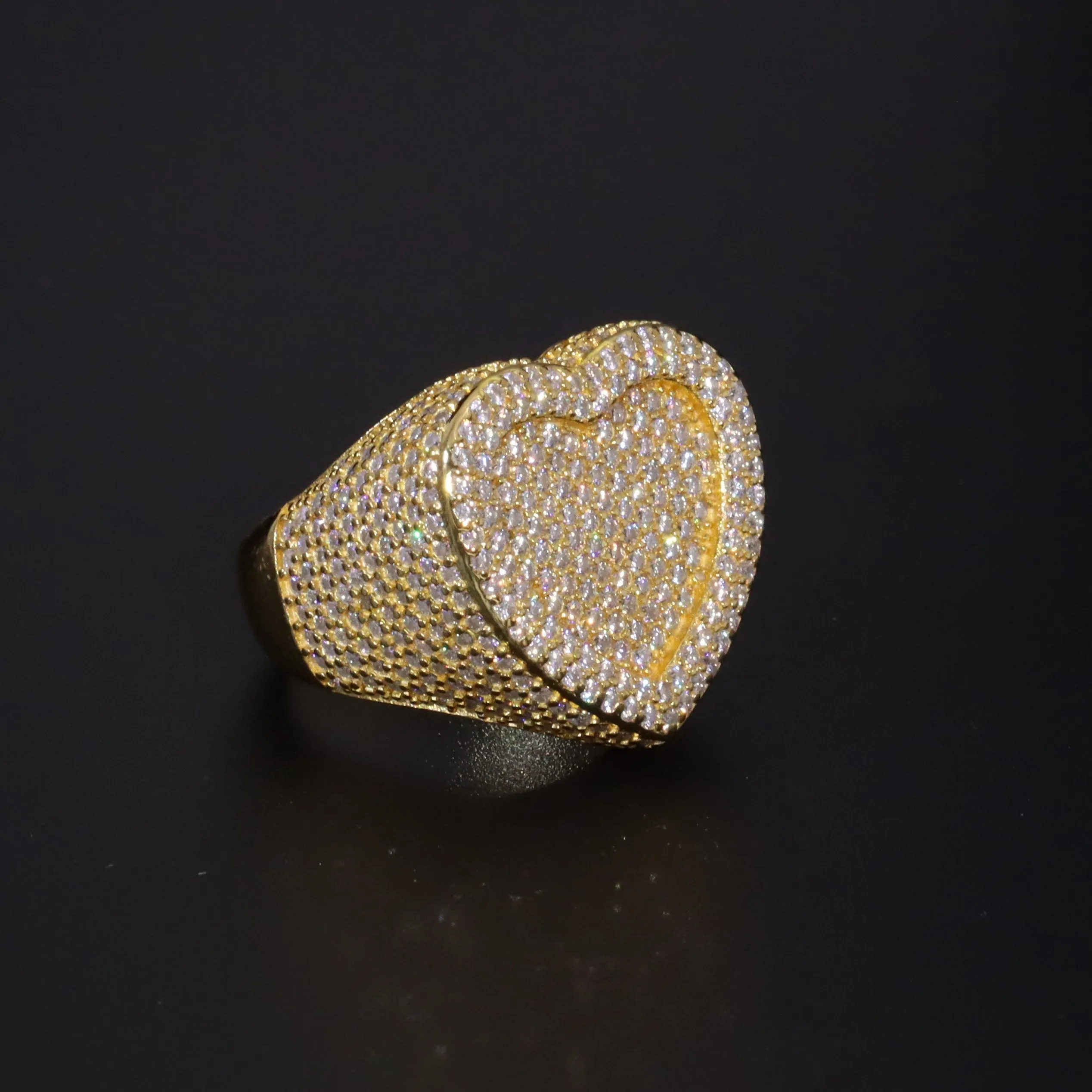Moissanite Heart Shape Ring sold by Ghetluxe product image thumbnail 3