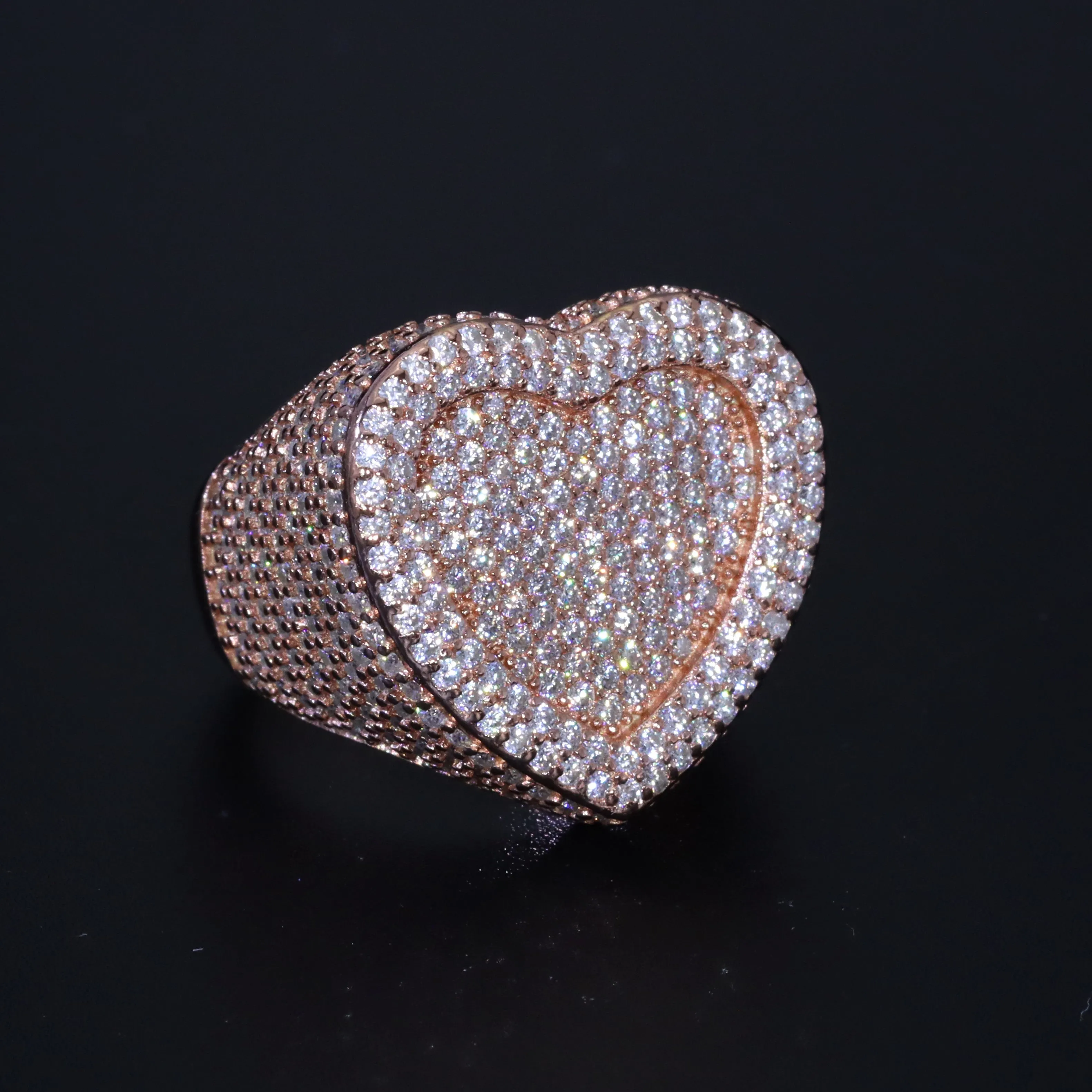 Moissanite Heart Shape Ring sold by Ghetluxe product image thumbnail 5