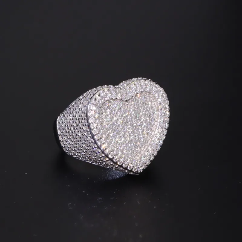 Moissanite Heart Shape Ring sold by Ghetluxe
