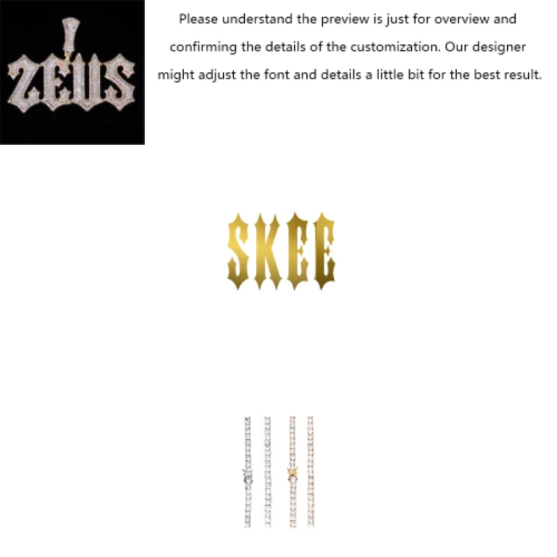 Full Iced Trap Letter Custom Pendant sold by Ghetluxe