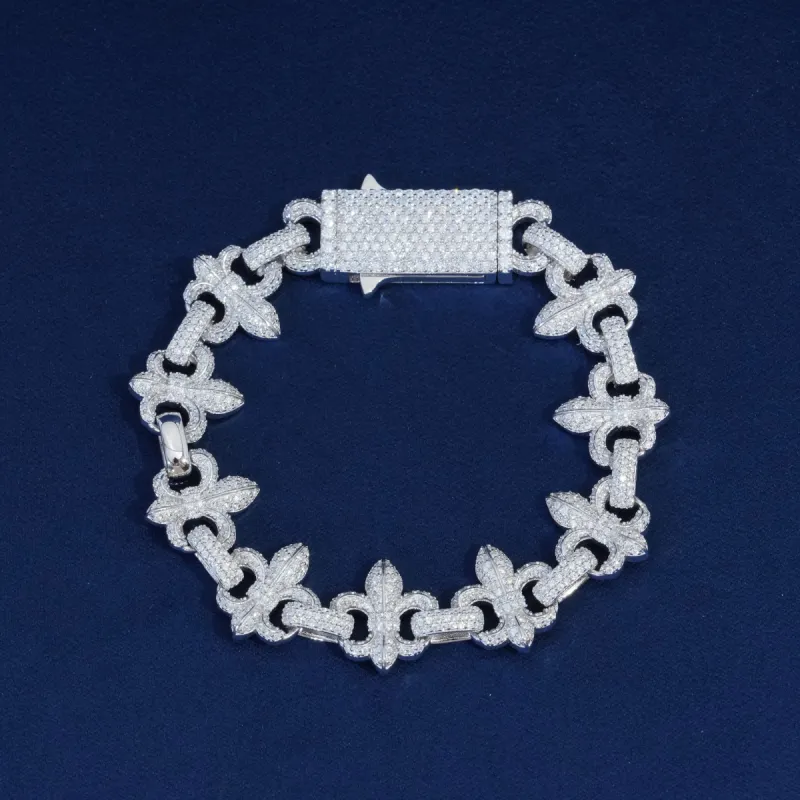 Moissanite Diamond Flower Bracelet sold by Ghetluxe