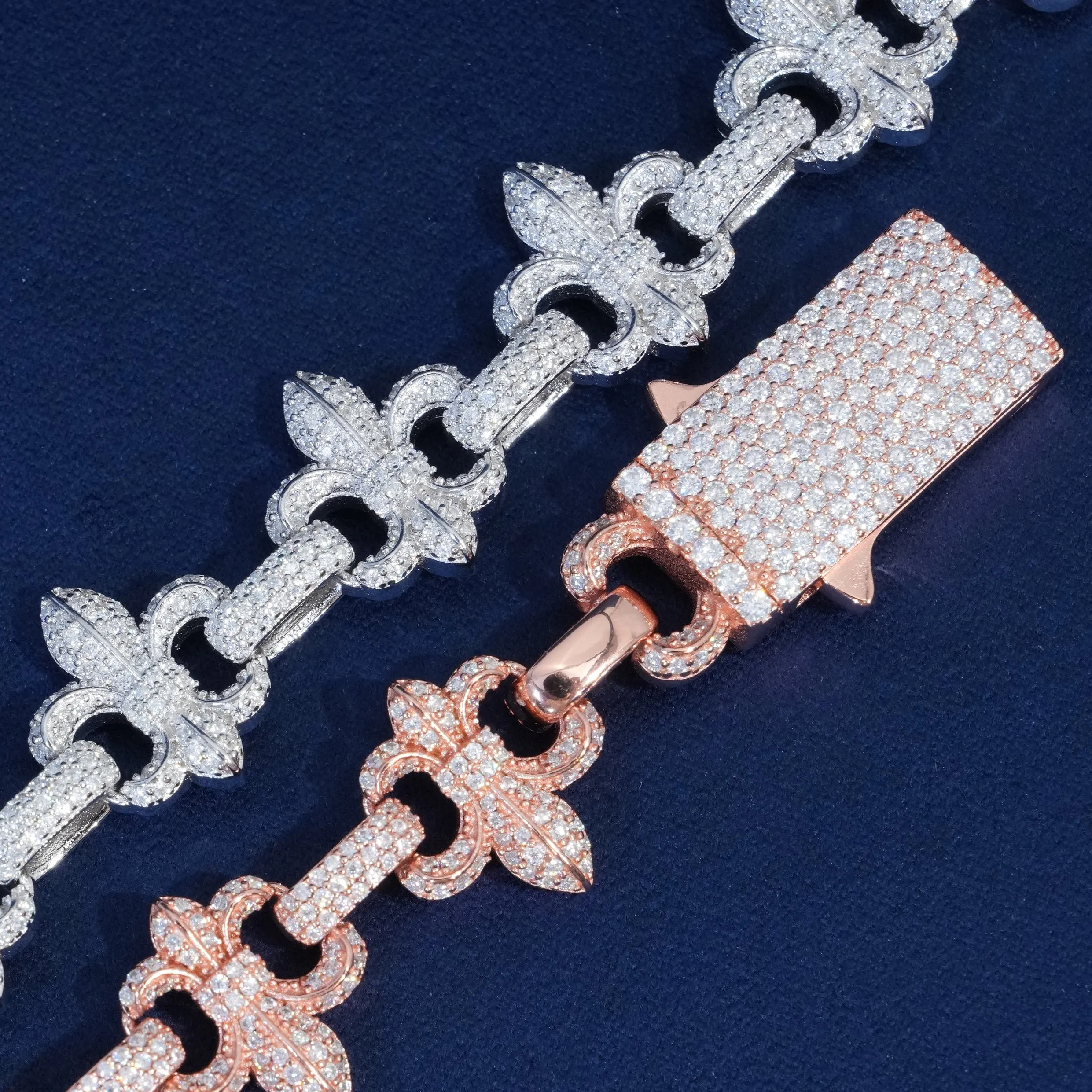 Moissanite Diamond Flower Bracelet sold by Ghetluxe product image thumbnail 3