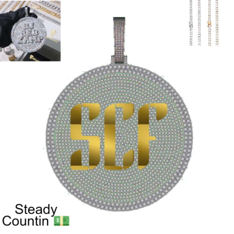 Custom Disc Pendant sold by Ghetluxe