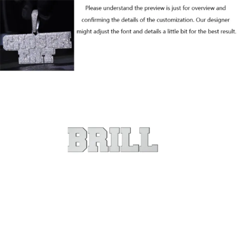 Layered College Font Custom Name Pendant made by Ghetluxe