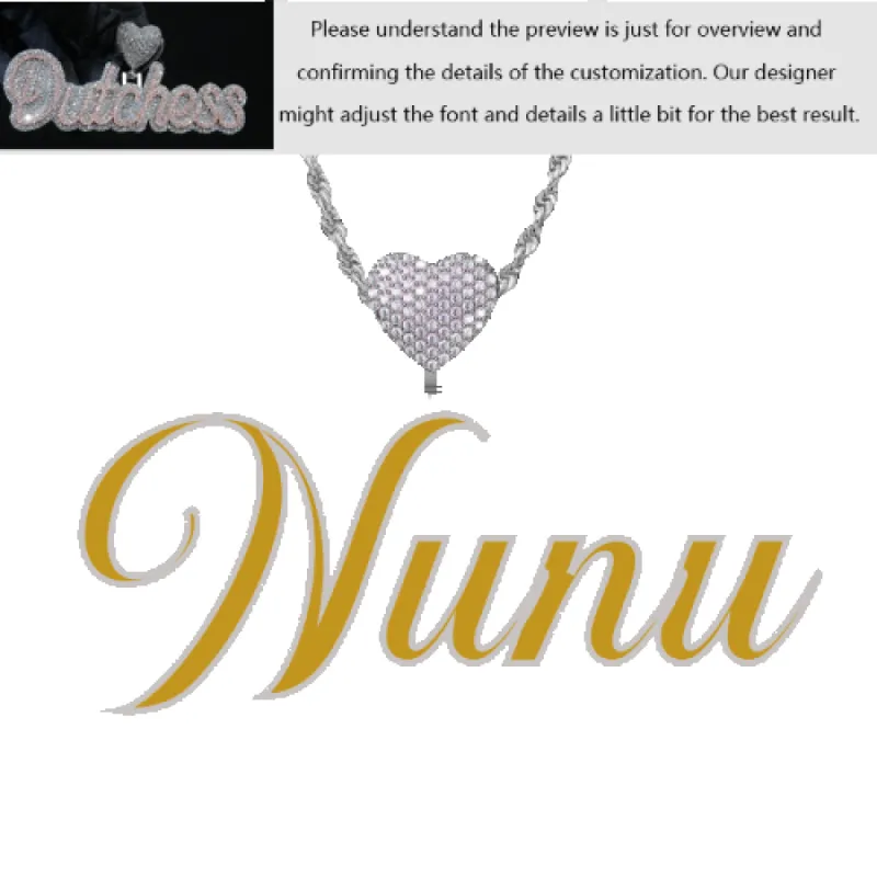 Custom Layered Handwriting Letter Pendant made by Ghetluxe