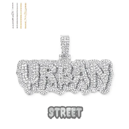 Custom Layered Drip Letter Pendant sold by Ghetluxe