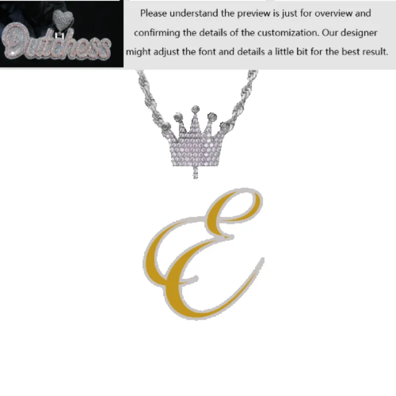 Custom Layered Handwriting Letter Pendant sold by Ghetluxe