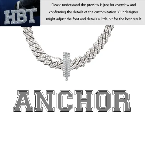 VVS Moissanite Custom Name Pendant in Sterling Silver sold by Ghetluxe