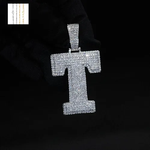 Full Iced Custom 3D Multi-layer Name Pendant sold by Ghetluxe